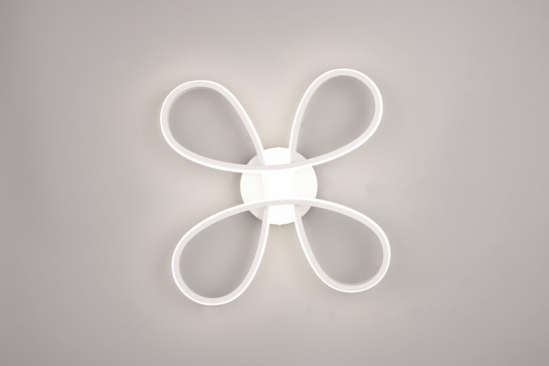 Moderne witte plafonnière vlindervorm Fly - Afbeelding 2