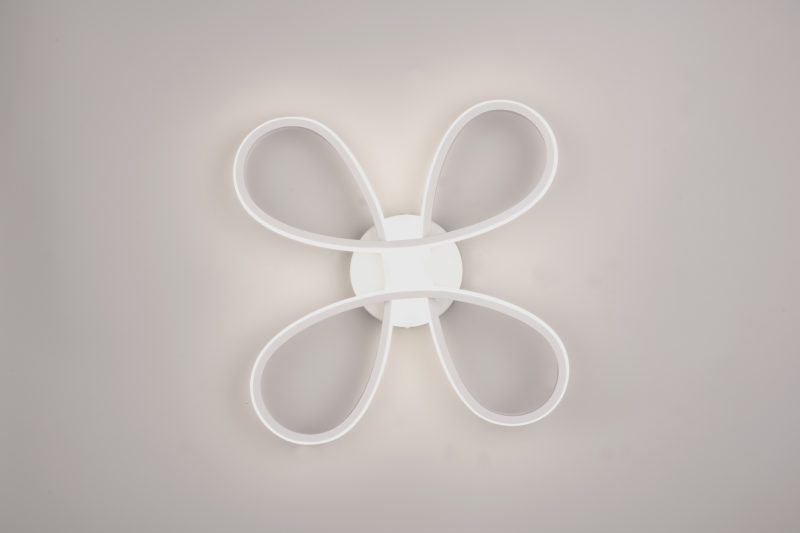 Moderne witte plafonnière vlindervorm Fly - Afbeelding 3
