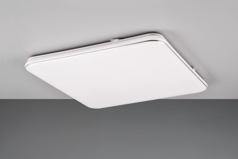 Moderne witte plafonnière zilveren accent Blanca - Afbeelding 2