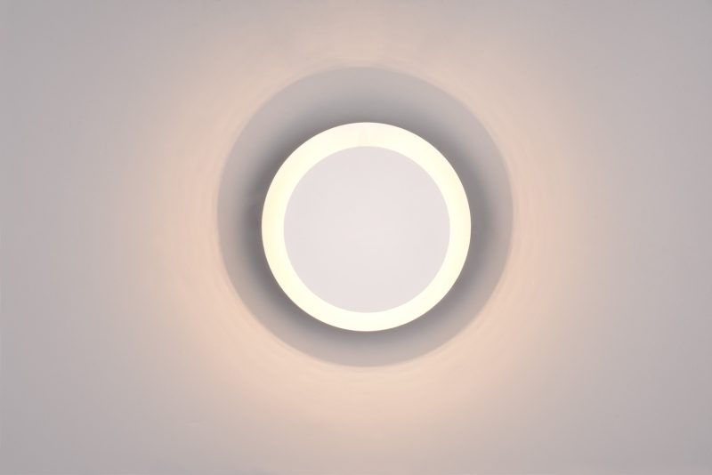 Moderne witte ronde wandlamp Mio - Afbeelding 3