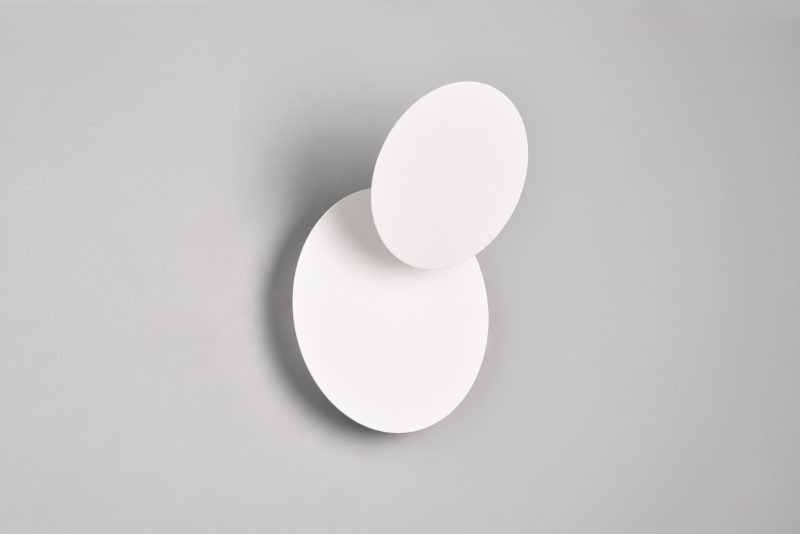 Moderne witte ronde wandlamp Mio - Afbeelding 5