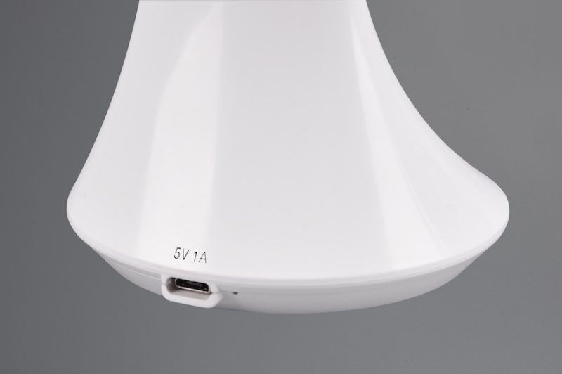 Moderne witte tafellamp met digitale klok Patty - Afbeelding 4