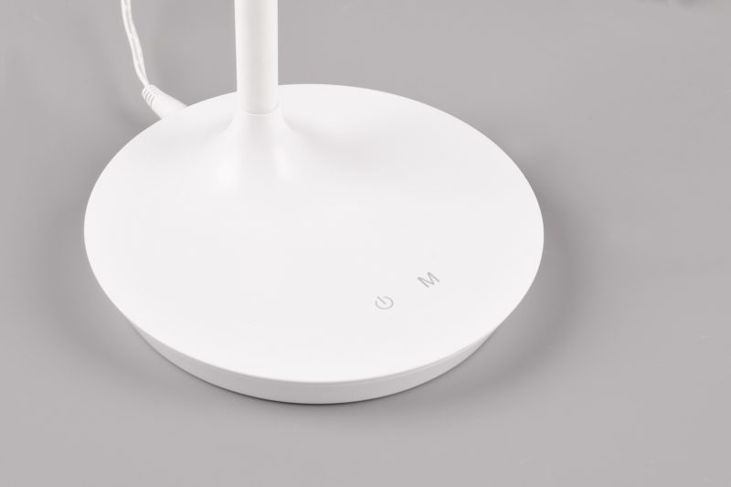 Moderne witte tafellamp ronde voet Toro - Afbeelding 2