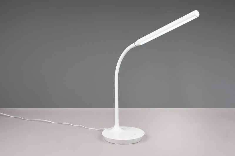 Moderne witte tafellamp ronde voet Toro - Afbeelding 3