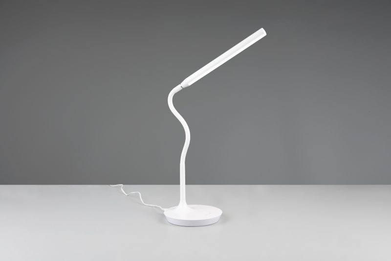 Moderne witte tafellamp ronde voet Toro - Afbeelding 4