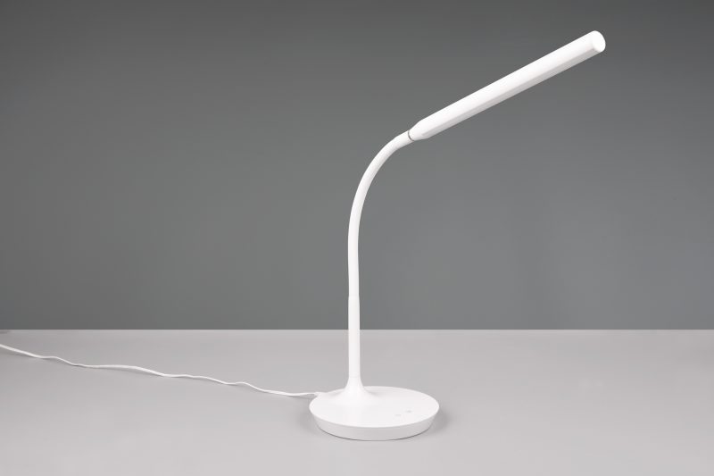 Moderne witte tafellamp ronde voet Toro - Afbeelding 5