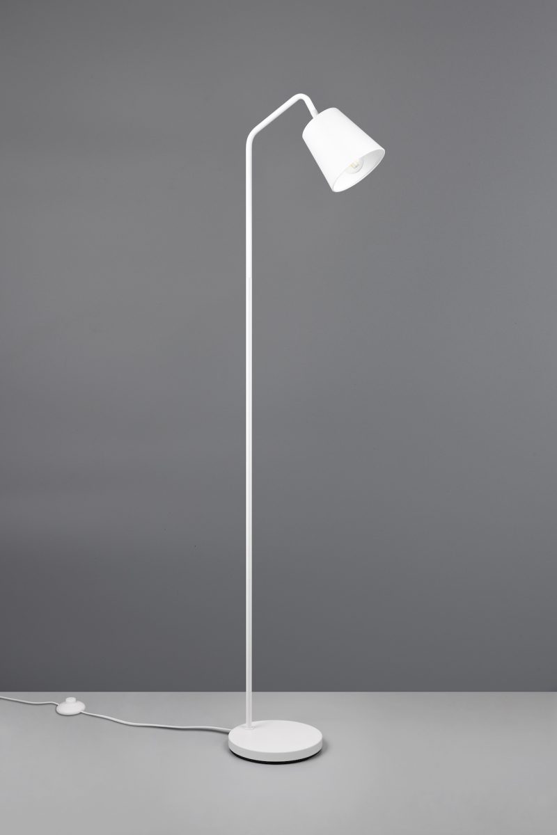 Moderne witte vloerlamp richtbaar Buddy - Afbeelding 2