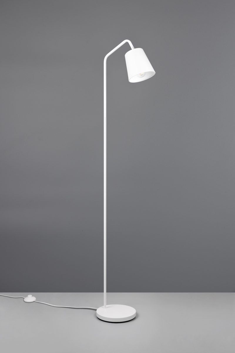 Moderne witte vloerlamp richtbaar Buddy - Afbeelding 3