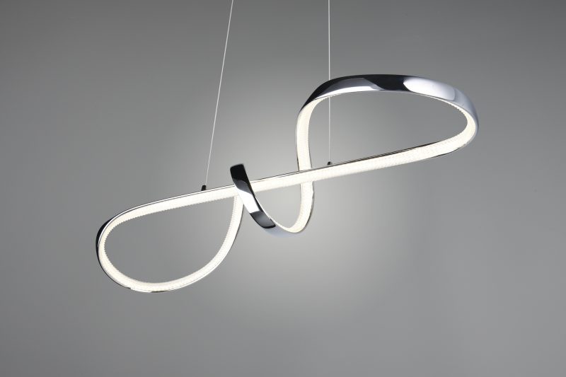 Moderne zilveren gedraaide hanglamp Padua - Afbeelding 2
