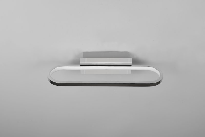 Moderne zilveren ovale wandlamp Gianni - Afbeelding 5