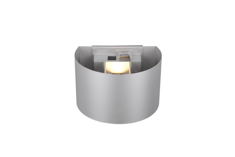 Moderne zilveren ronde buitenlamp Talent - Afbeelding 4