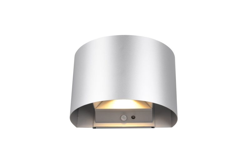 Moderne zilveren ronde buitenlamp Talent - Afbeelding 5