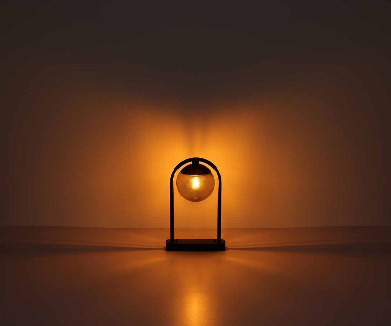 Moderne zwart metaal glazen buitenlamp Globo Michael - Afbeelding 3