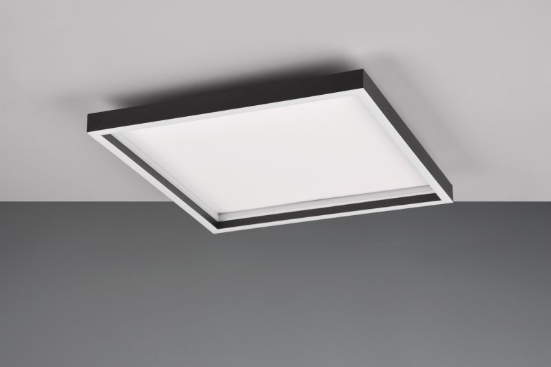 Moderne zwart plafonnière witte rand Rotonda - Afbeelding 2