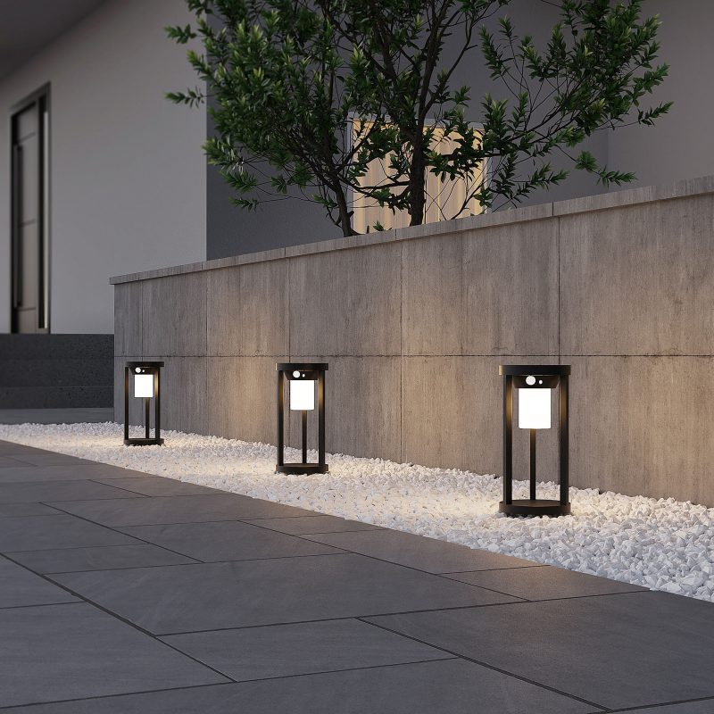 Moderne zwarte aluminium vloerlamp Carmo - Afbeelding 6