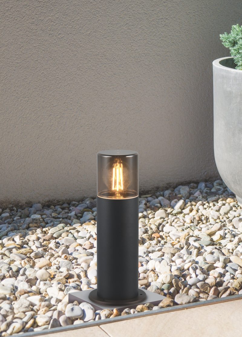 Moderne zwarte aluminium vloerlamp Hoosic - Afbeelding 2