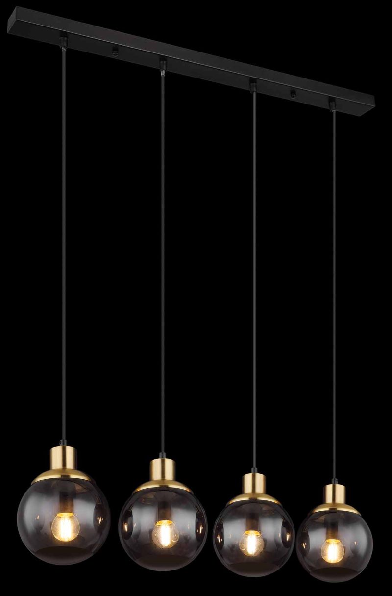 Moderne zwarte bollen hanglamp Globo Potter - Afbeelding 4