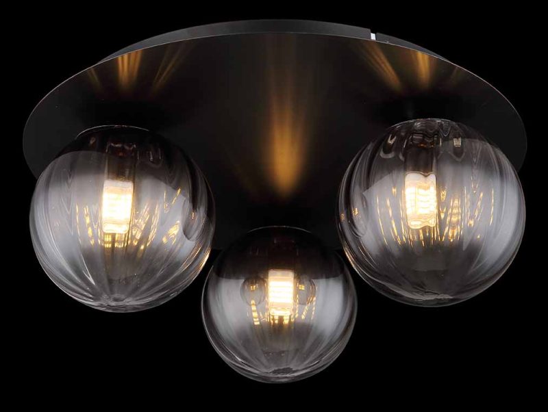 Moderne zwarte bollen plafondlamp Globo Dallerta - Afbeelding 3
