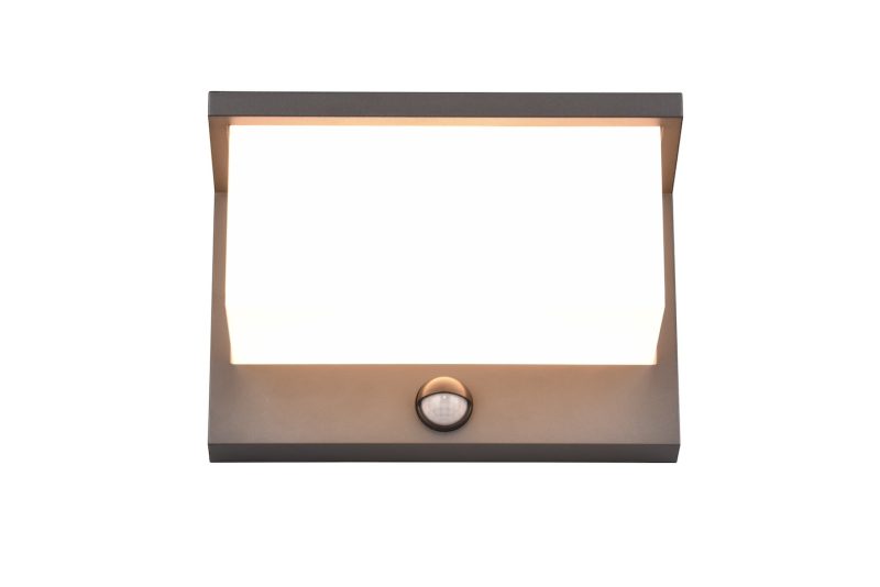 Moderne zwarte buitenlamp met bewegingssensor Nestos - Afbeelding 3