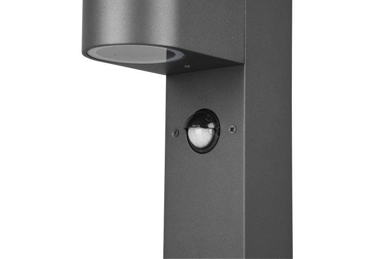 Moderne zwarte buitenlamp op paal Roya - Afbeelding 3