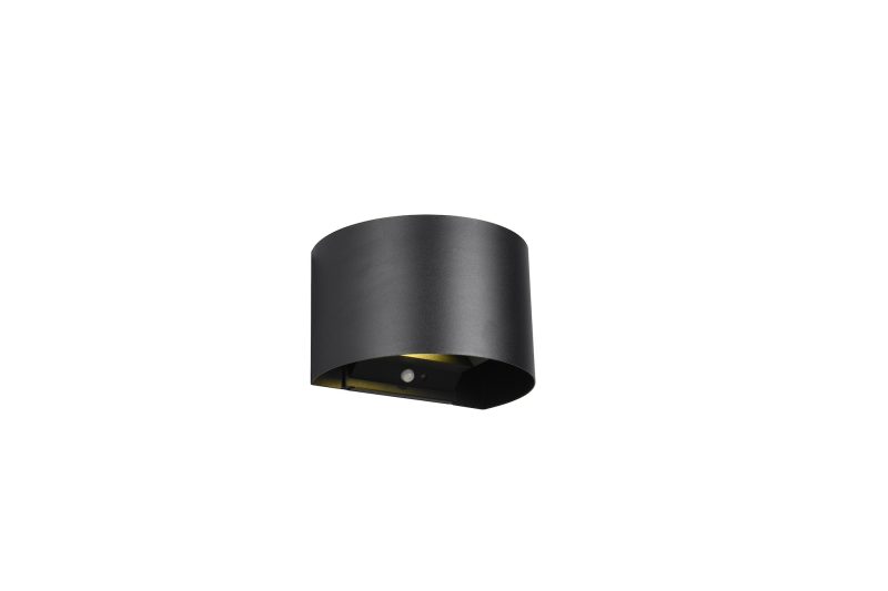 Moderne zwarte halfronde buitenlamp Talent - Afbeelding 2