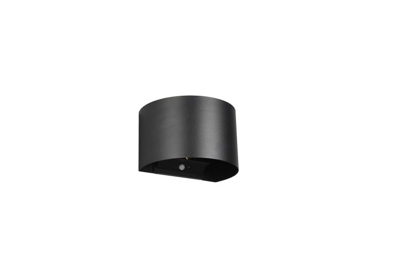 Moderne zwarte halfronde buitenlamp Talent - Afbeelding 3