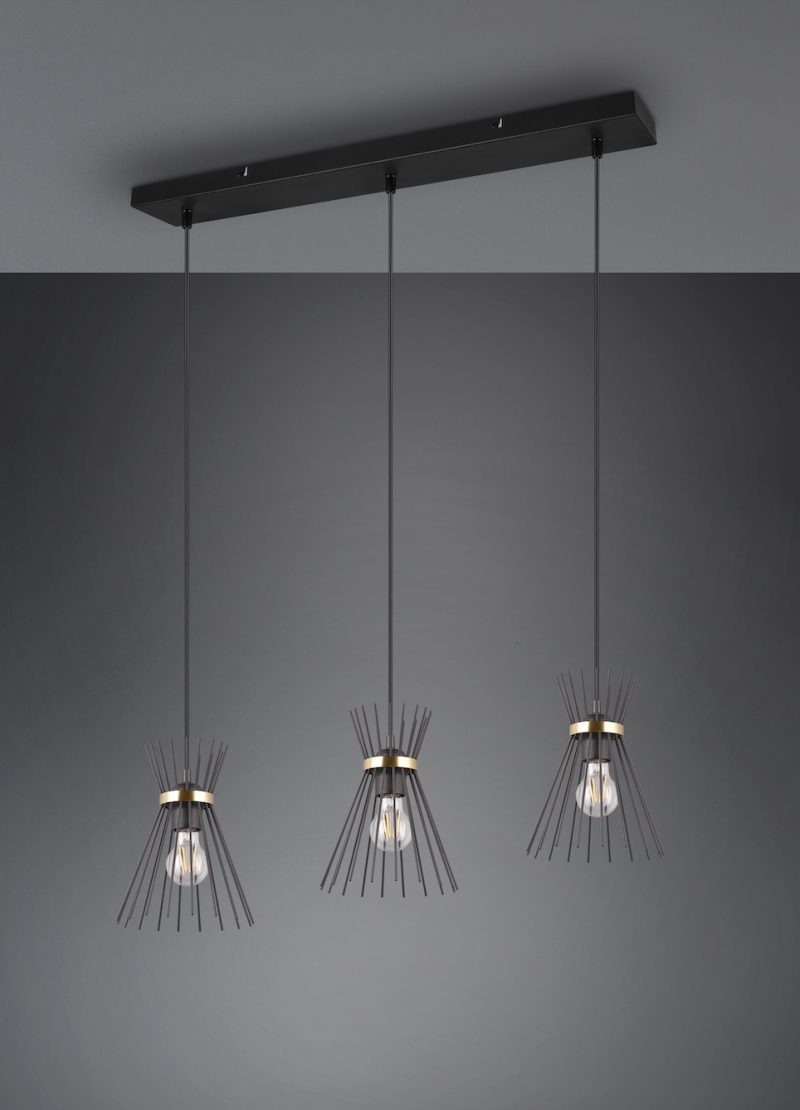 Moderne zwarte hanglamp drie lichtpunten Rod - Afbeelding 4