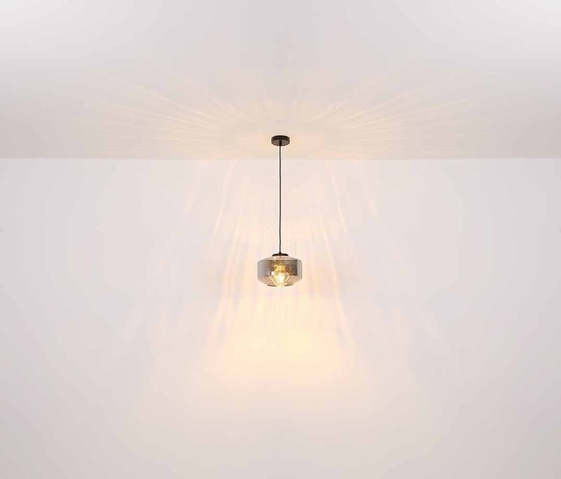 Moderne zwarte hanglamp metaal Globo Christiana - Afbeelding 4