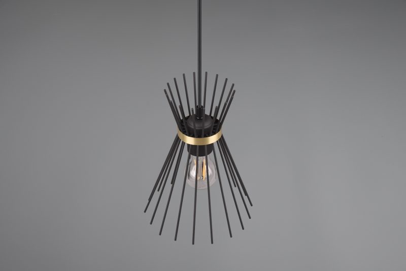 Moderne zwarte hanglamp staafjes Rod - Afbeelding 4