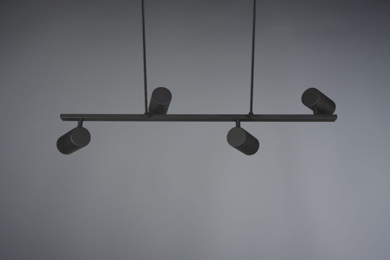 Moderne zwarte hanglamp vier spotjes Marley - Afbeelding 3