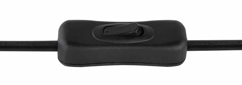 Moderne zwarte metalen tafellamp Globo Blacky - Afbeelding 3
