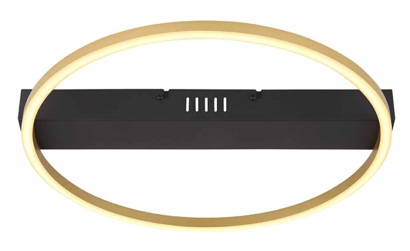 Moderne zwarte plafondlamp cirkel Globo Gunther - Afbeelding 2