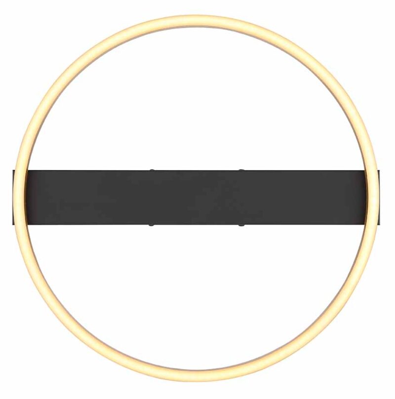 Moderne zwarte plafondlamp cirkel Globo Gunther - Afbeelding 3