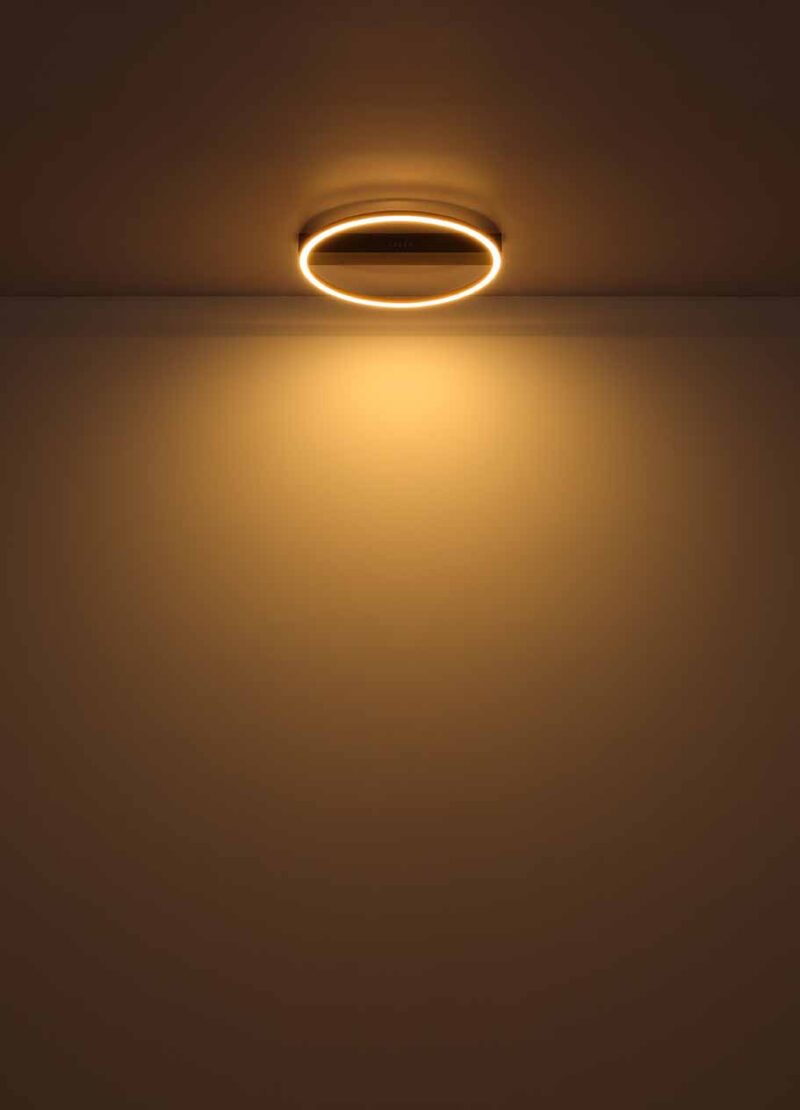 Moderne zwarte plafondlamp cirkel Globo Gunther - Afbeelding 4