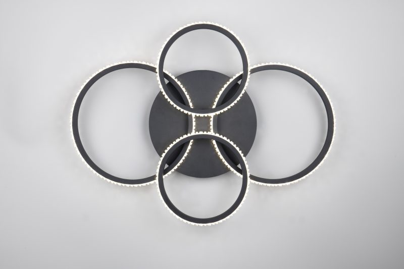 Moderne zwarte plafonnière diamant-effect Cires - Afbeelding 4