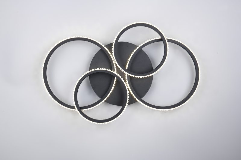 Moderne zwarte plafonnière diamant-effect Cires - Afbeelding 5