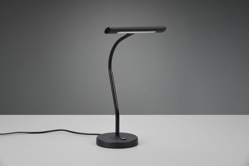Moderne zwarte tafellamp metaal Curtis - Afbeelding 2