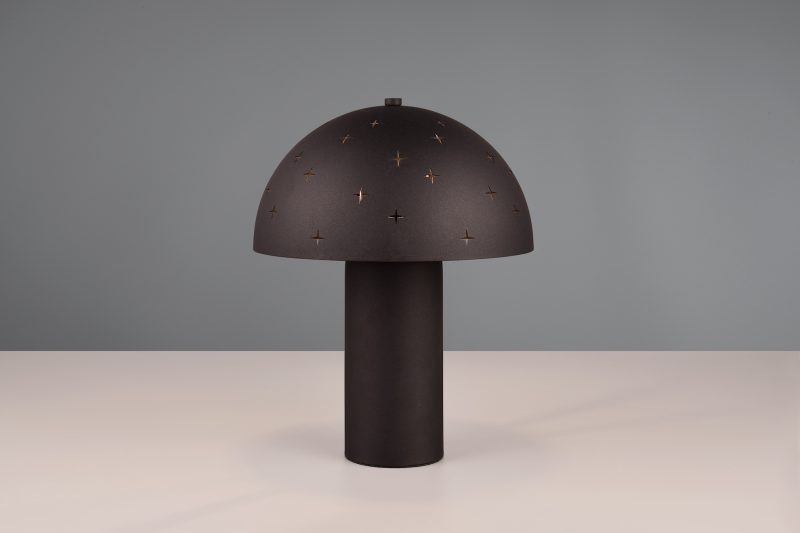 Moderne zwarte tafellamp paddenstoel Seta - Afbeelding 4