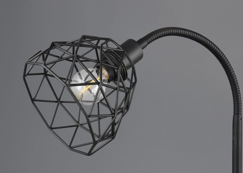 Moderne zwarte vloerlamp twee lichtpunten Haval - Afbeelding 4