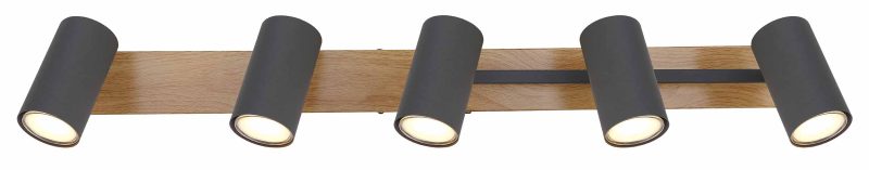 Naturel balk 5-spots Globo Robby - Afbeelding 3