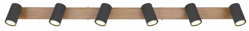 Naturel balk 6-spots Globo Robby - Afbeelding 3