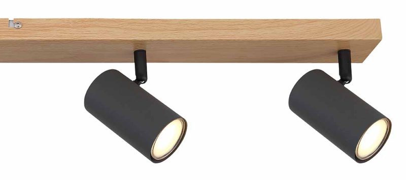Naturel balk 6-spots Globo Robby - Afbeelding 4