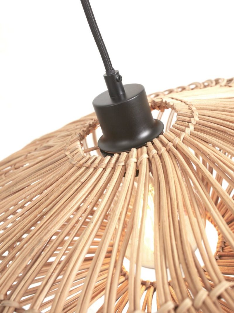 Naturel bamboe bohemian vloerlamp rotan GOOD&MOJO Zanzibar - Afbeelding 4