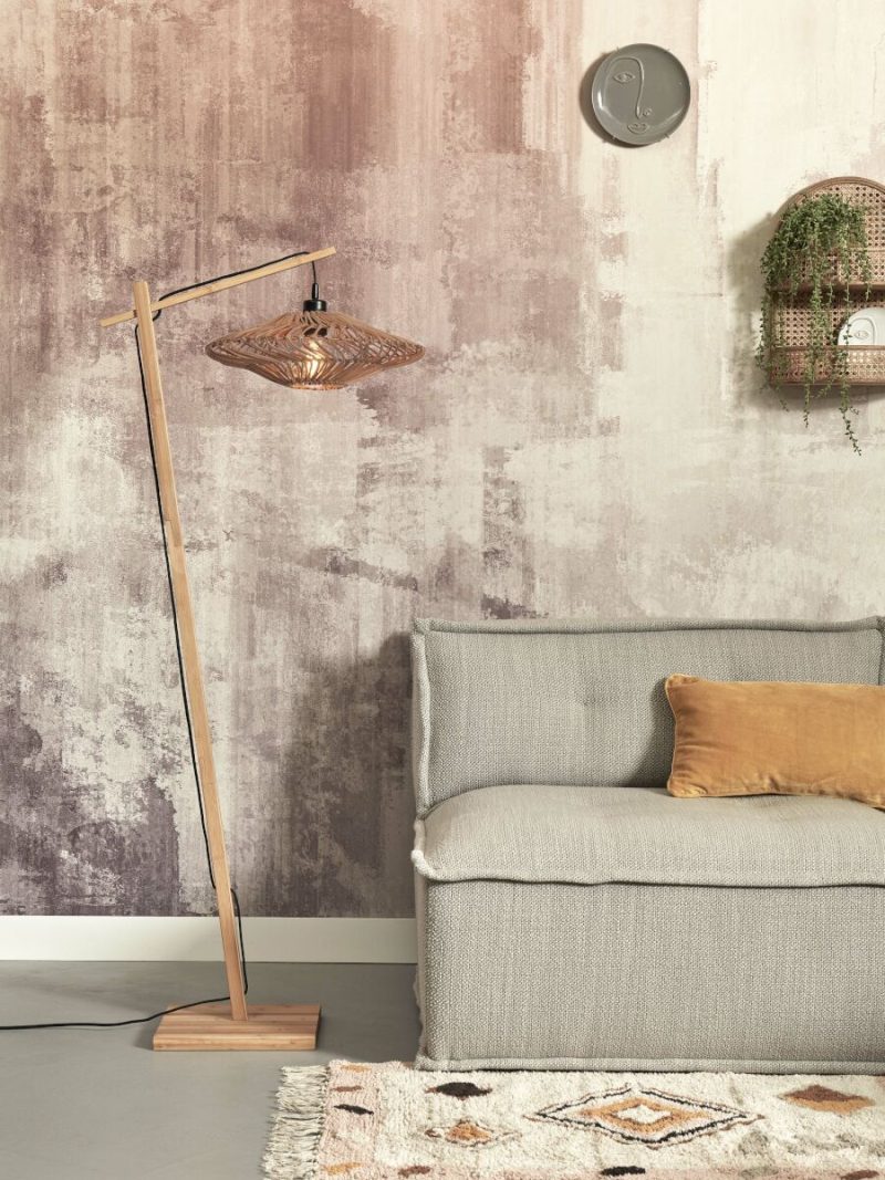 Naturel bamboe bohemian vloerlamp rotan GOOD&MOJO Zanzibar - Afbeelding 5