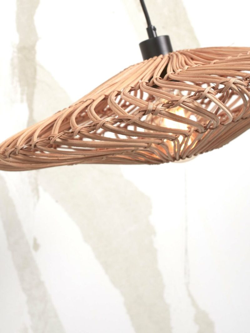 Naturel bamboe bohemian vloerlamp rotan GOOD&MOJO Zanzibar - Afbeelding 6