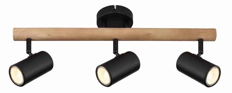Naturel-bruine 3-spots stok Globo Herti - Afbeelding 2