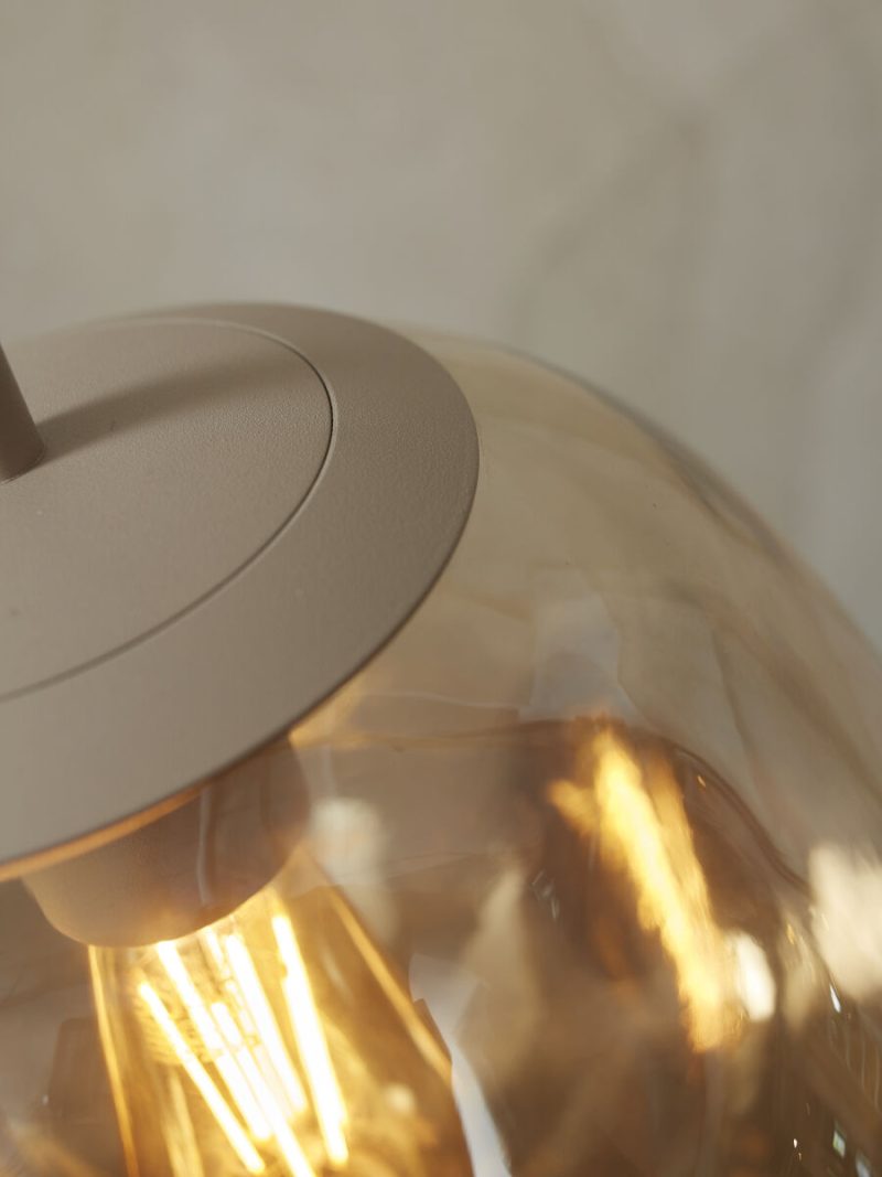 Naturel moderne glazen-metalen hanglamp It's About RoMi Helsinki - Afbeelding 3