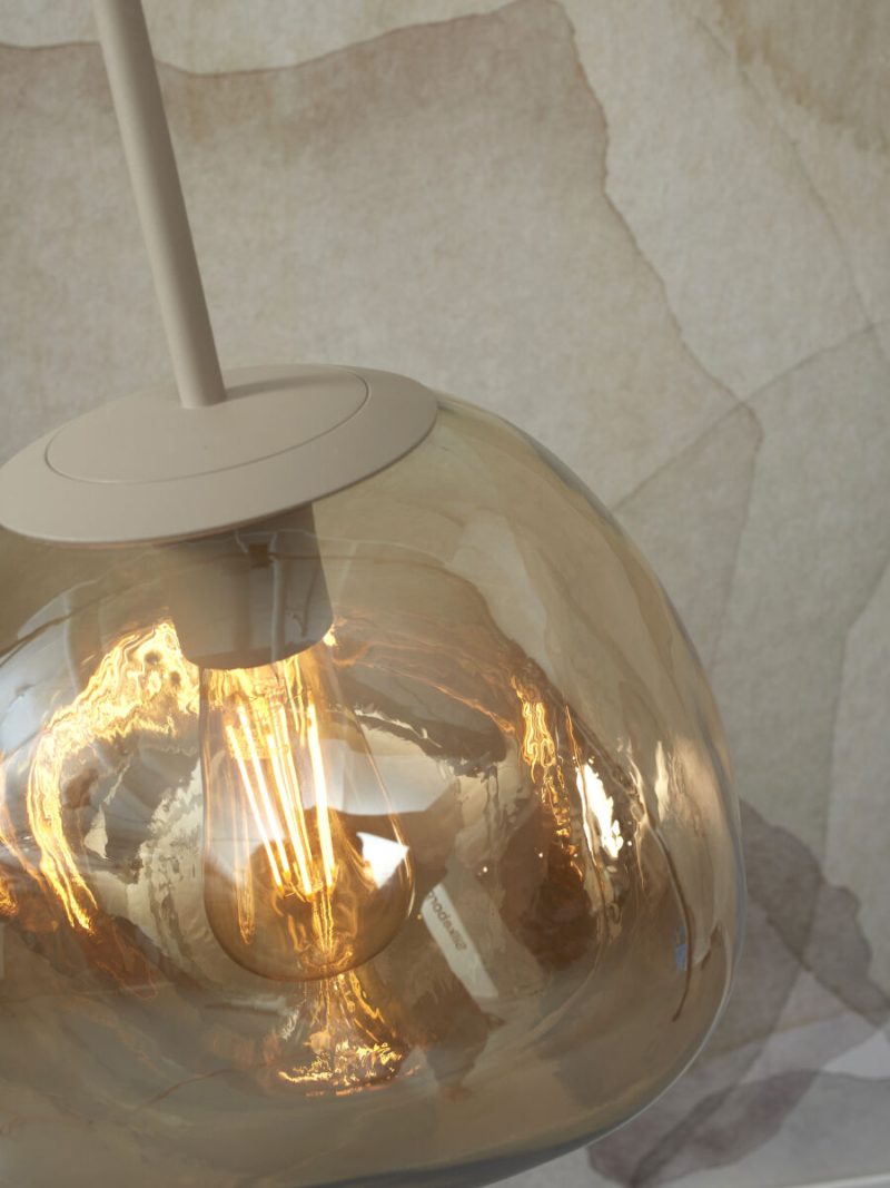 Naturel moderne glazen-metalen hanglamp It's About RoMi Helsinki - Afbeelding 4