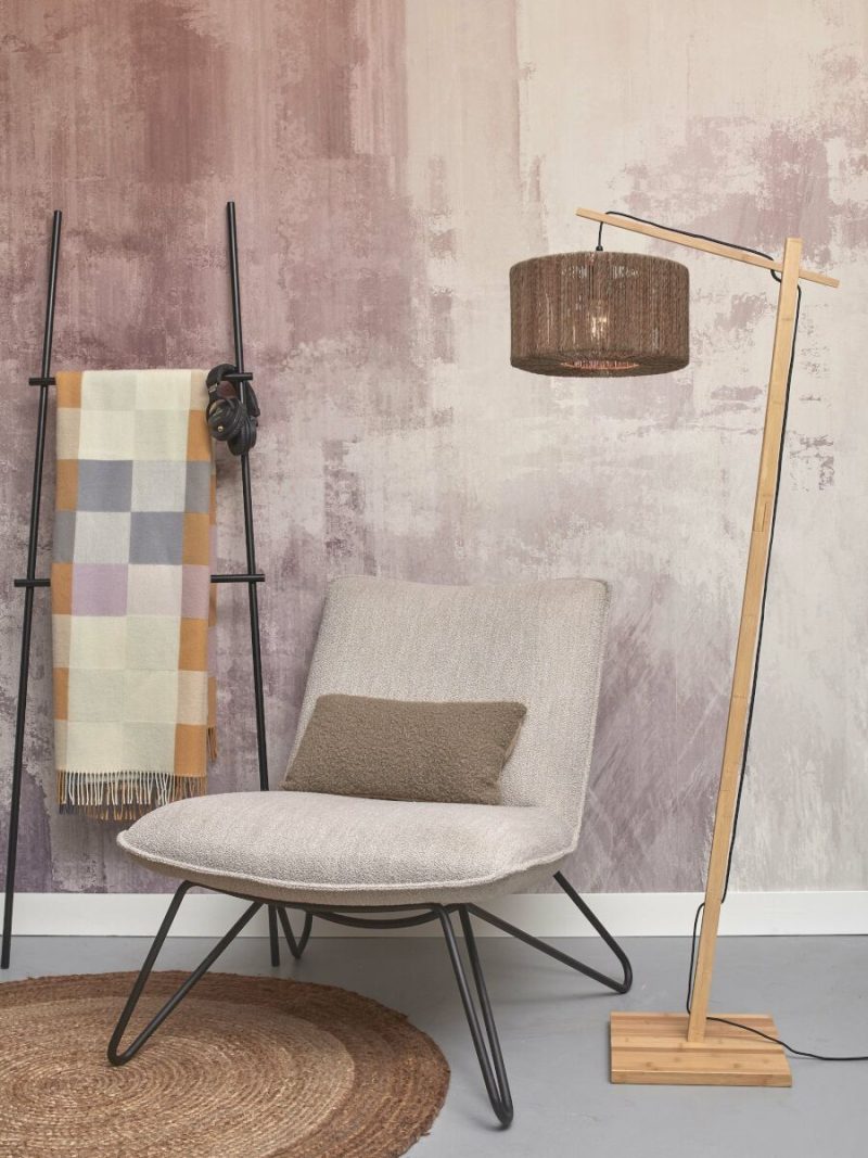 Naturel rieten bamboe vloerlamp bohemian GOOD&MOJO Iguazu - Afbeelding 5