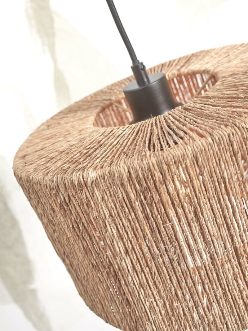 Naturel rieten bamboe vloerlamp bohemian GOOD&MOJO Iguazu - Afbeelding 6